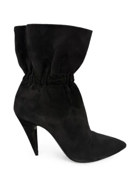 Saint Laurent Pre-Owned Étienne elastic ankle boots Black RFCPUGBSH761979W