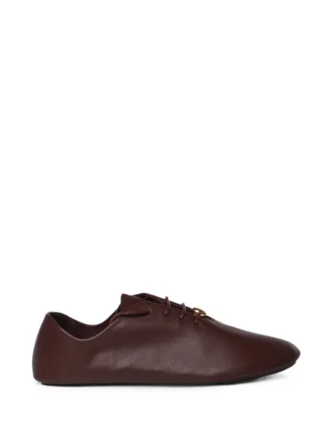 LOEWE pebble soft lace-up in nappa calfskin Red L815284X18