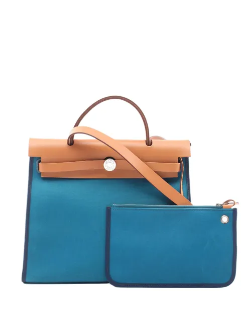 Hermès Pre-Owned 2013 Toile Herbag Zip 31 satchel Blue 44M3ZT5JP8EFCZ3Q