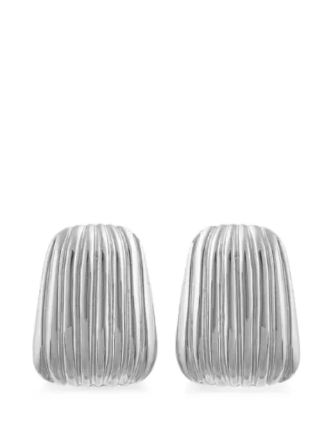 MAYOL Kimberly ribbed earrings Silver MAYOL47382116