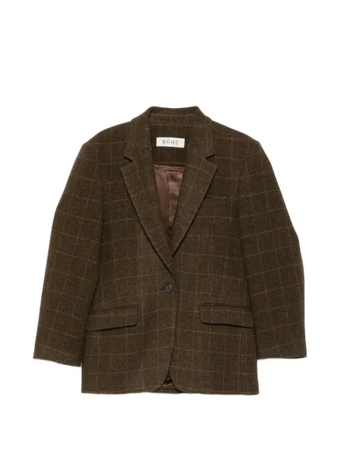 Róhe oversized check blazer Brown 42111094350