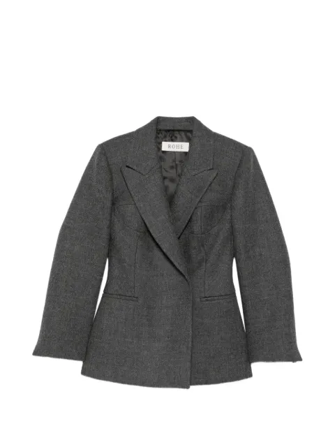 Róhe Cup detailed blazer Grey 42111046
