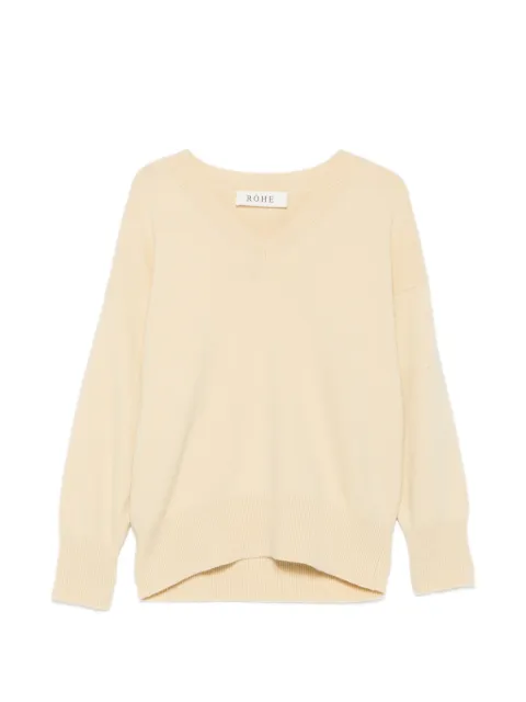 Róhe V-neck sweater Neutrals 42123339