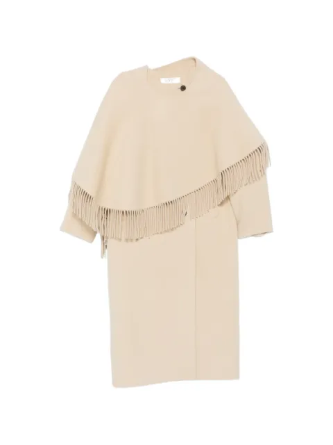 Róhe double-faced fringe coat Neutrals 42110184
