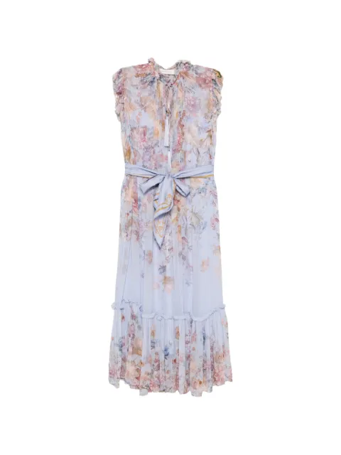 ZIMMERMANN Valiant flutter dress Blue 7280DF261