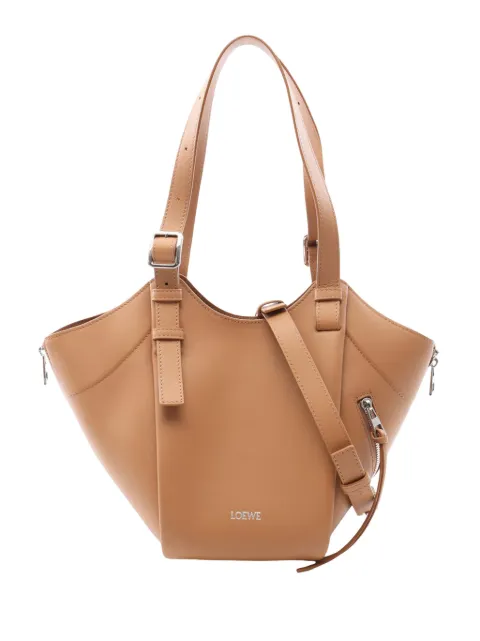 Loewe Pre-Owned 2010-2026 Leather Hammock Flip Bag satchel Brown NHYJ1SEBZXU6E20N
