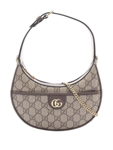 Gucci Pre-Owned 2016-2026 Super Mini GG Supreme Ophidia satchel Neutrals FY3CRVIZD4W4UPR7