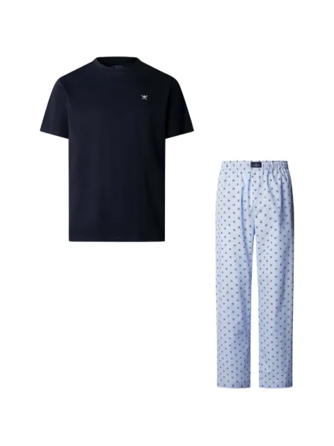 Hackett London Icon-print cotton underwear set Blue HMU200054