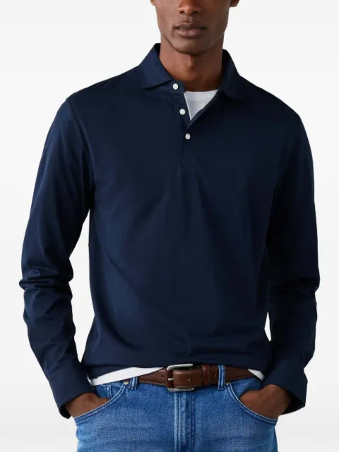 Hackett London long-sleeve polo shirt Blue HM5500049