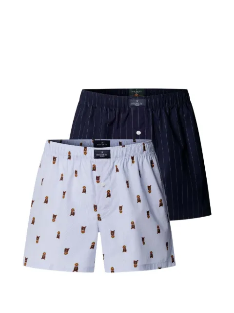 Hackett London Harry Boxer cotton boxer shorts (set of two) Blue HMU100042