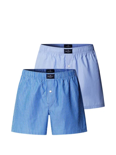 Hackett London striped-pattern boxer shorts (set of two) Blue HMU100034
