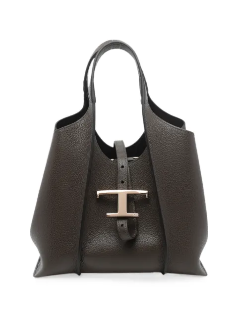 Tod's mini T-Timeless leather tote bag Green XBWTSBA9100XSO