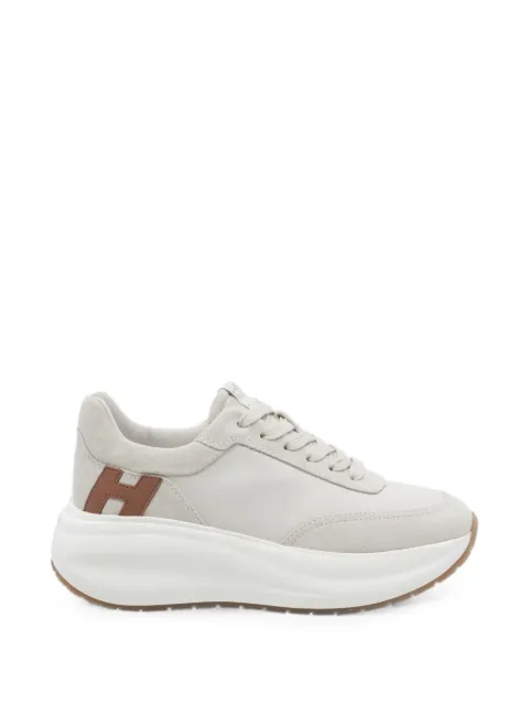 Hogan logo-patch platform sneakers Neutrals HXW6960GG30UIT