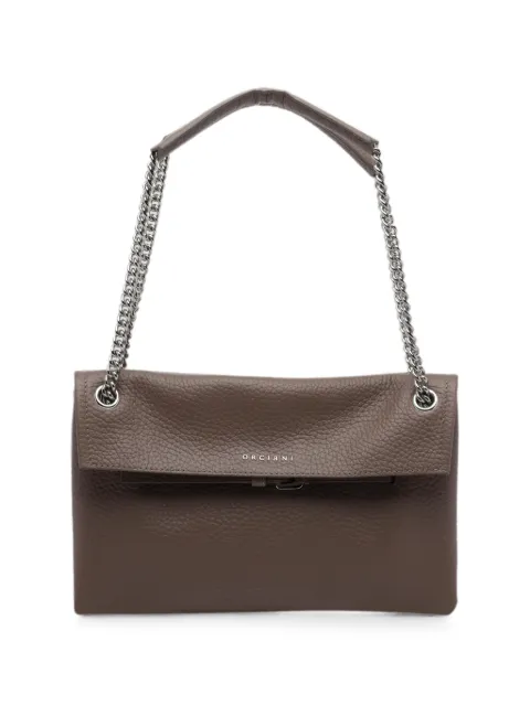 Orciani small Venus leather shoulder bag Brown B02240