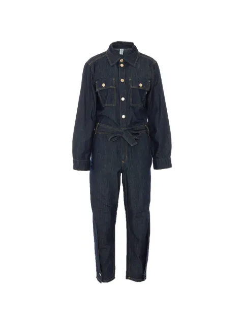 LIU JO belted button-front jumpsuit Blue UF6194D0268