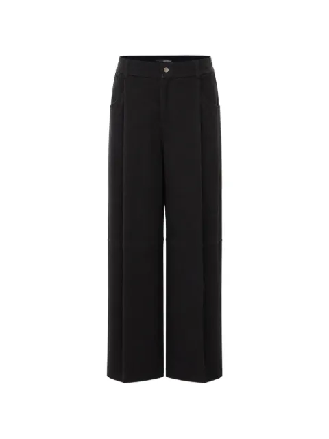 Brunello Cucinelli pleated flared trousers Black MD828B2B99C9185