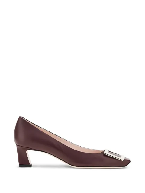Roger Vivier Belle Vivier buckled leather pumps Red RVW44815280NK0R802