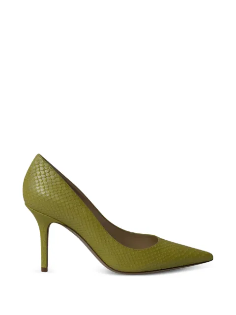 Jimmy Choo Pre-Owned Agnes snakeskin pumps Yellow NAPPUGBSH211329W