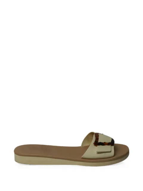 Ancient Greek Sandals Aglaia wing-buckle sandals Neutrals NAPPUGBSH126983W