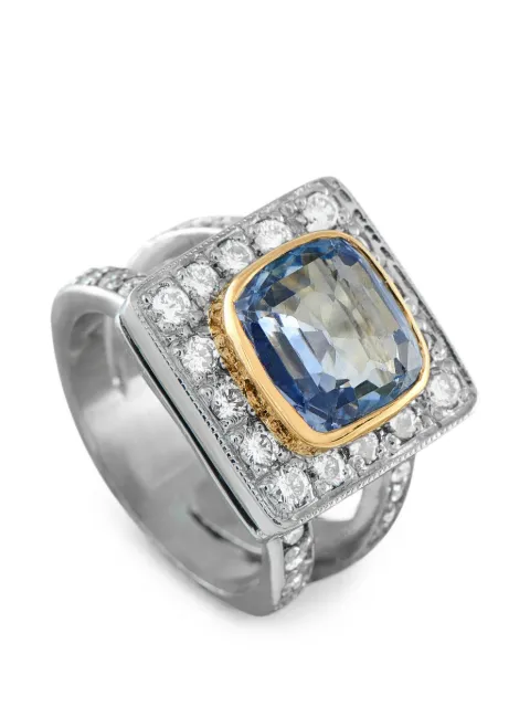 LB Exclusive sapphire and diamond ring Silver MF12062426
