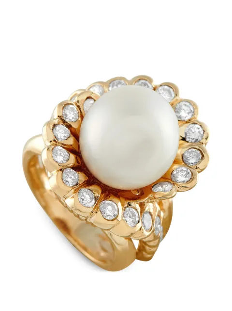 LB Exclusive pearl and diamond ring Gold MF15062426