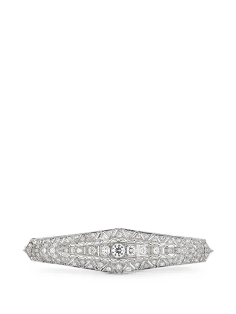 LB Exclusive diamond-embellished brooch Silver MF06062526