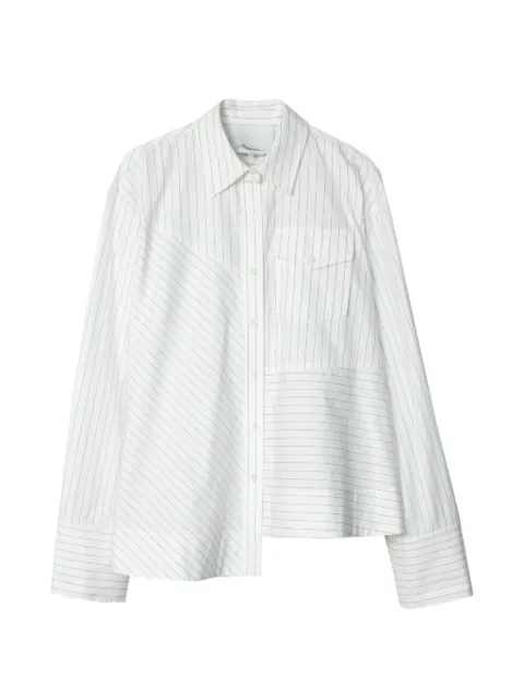 3.1 Phillip Lim asymmetric striped shirt White P26121840SGS