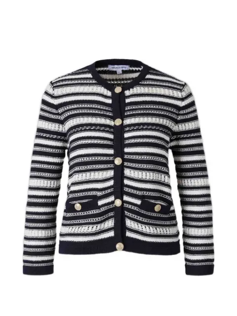 Veronica Beard Bellingham button-front cardigan Blue 2606KC6591123KNIT