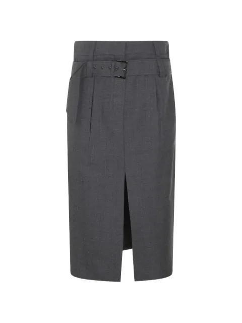 Brunello Cucinelli belted midi skirt Grey MB199G4111C3260