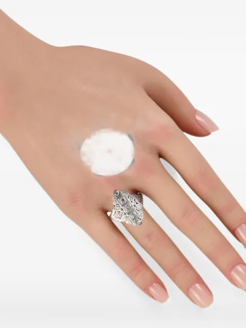 LB Exclusive diamond-embellished ring Silver MF15062426
