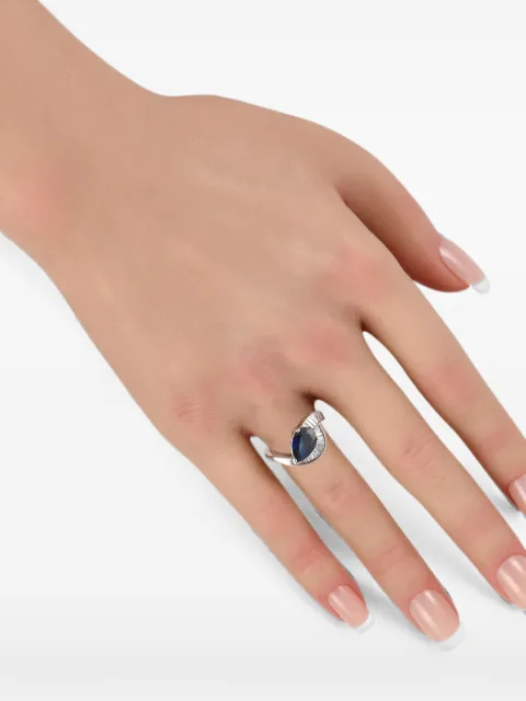 LB Exclusive sapphire and diamond ring Silver MF16062526