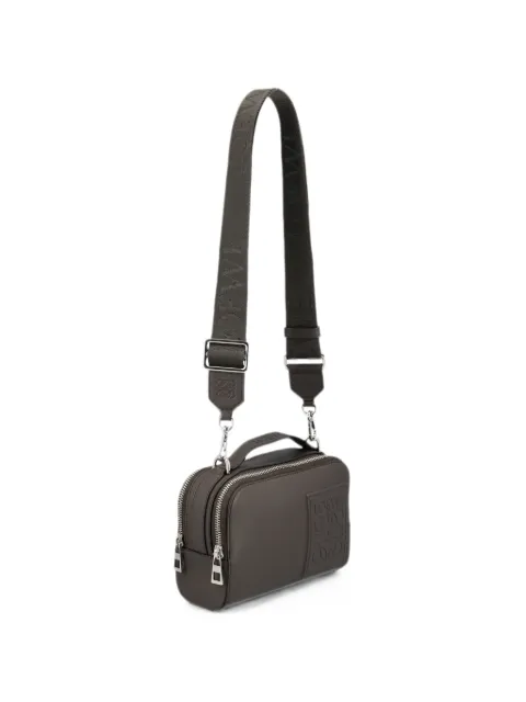 LOEWE Anagram-motif leather shoulder bag Grey C565R41X05