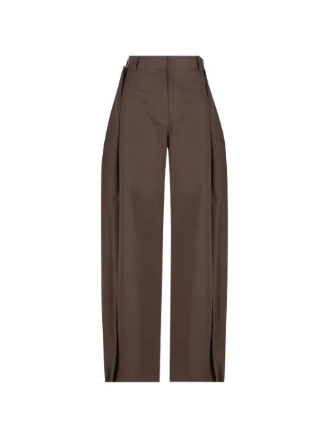 LOEWE draped panel trousers Brown S359Y04XJ9