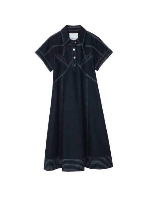 3.1 Phillip Lim short-sleeves midi dress Blue P26191117MWD