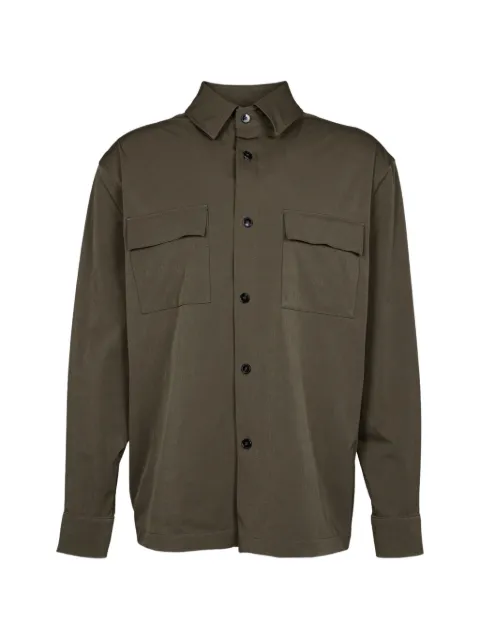 Karl Lagerfeld flap-pocket shirt Green 605975563093