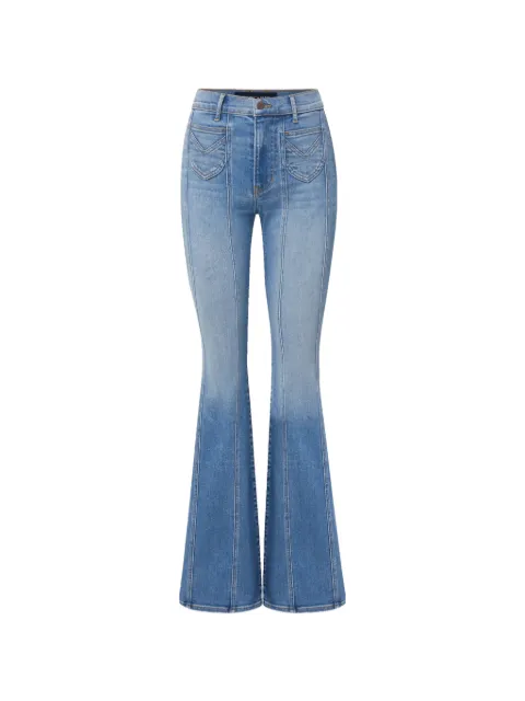 Veronica Beard Beverly panelled flared jeans Blue J2606D540644N2