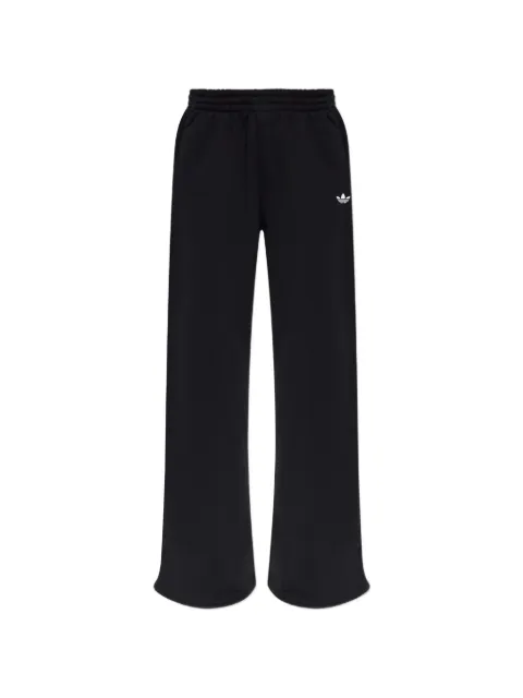 adidas logo-embroidered track pants Black KR9177