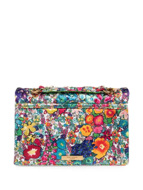 Kurt Geiger London Kensington floral-print shoulder bag Blue KENSINGTONBAGFLOWER0