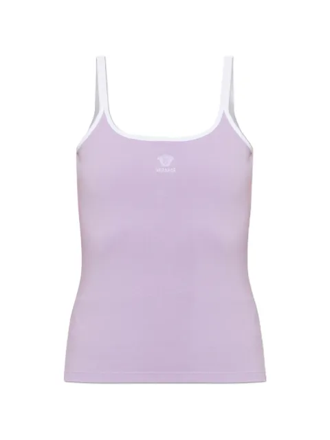 Versace logo-print tank top Purple 10260181A18639