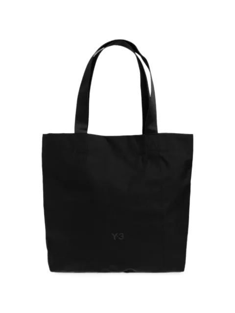 Y-3 logo-print tote bag Black KW5892