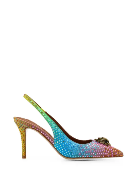 Kurt Geiger London Belgravia Sling crystal-embellished pumps Blue BELGRAVIASLING850