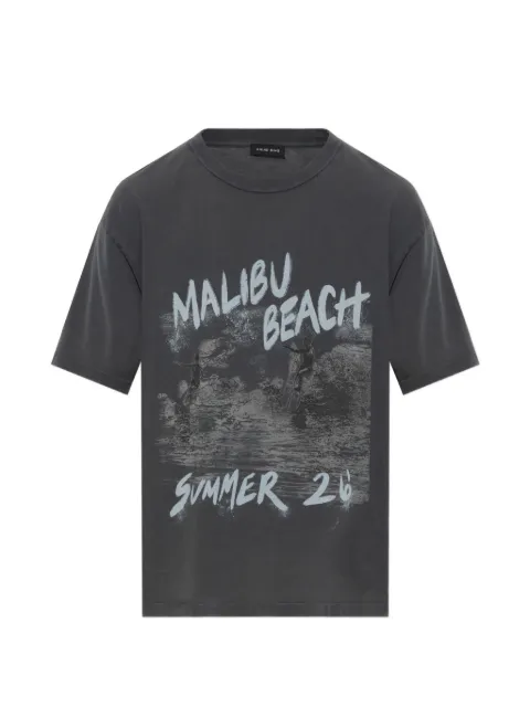ANINE BING Cade graphic-print T-shirt Grey A0812702