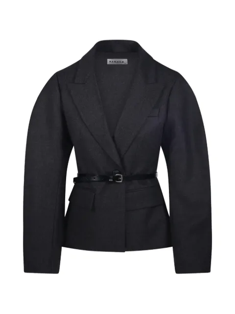 P.A.R.O.S.H. belted notch-lapel jacket Grey LUDYD420473
