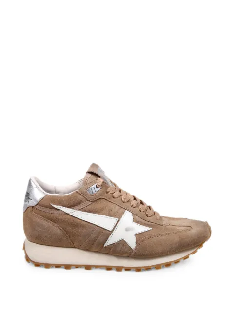 Golden Goose Marathon star-patch sneakers Brown GWF01071F008445