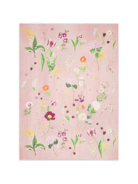 Oscar de la Renta botanical-print scarf Pink 26FN1002