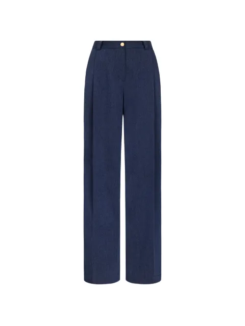 Oscar de la Renta wool wide-leg palazzo pants Blue 26FN320WDT