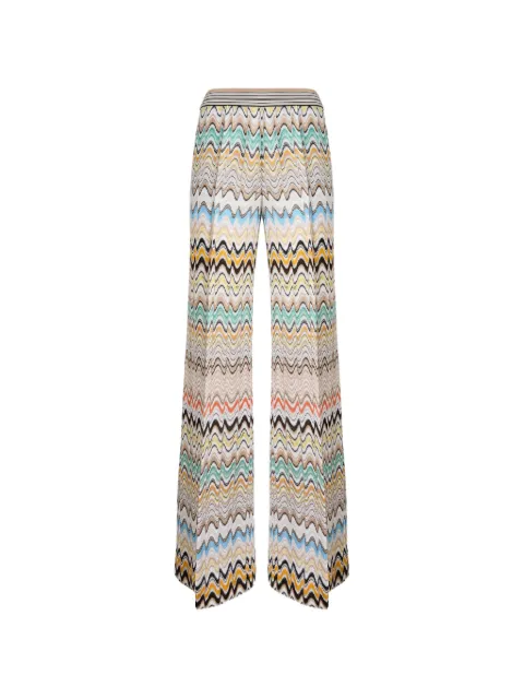 Missoni chevron knit trousers Neutrals DS26SI09BR015B