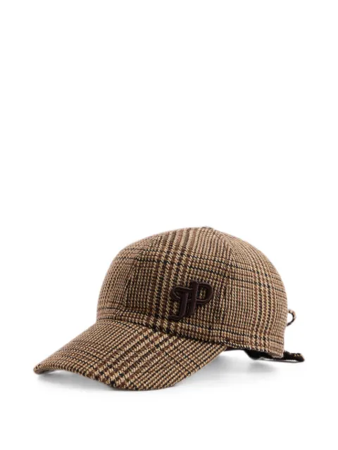 Patou check-pattern knot baseball cap Neutrals AC16502625094