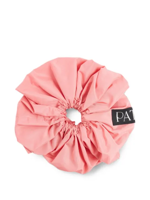 Patou logo-patch scrunchie Pink AC0590011465P