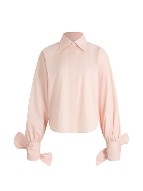 Patou bow-detail long-sleeve blouse Pink BL0640017466P